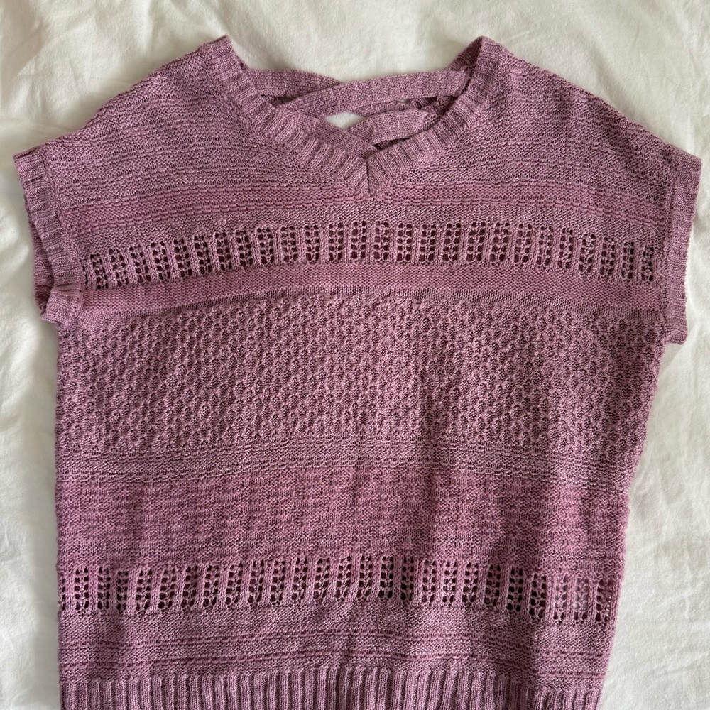 Kids Pink Knit Sweater